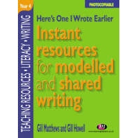 预订 Here’s One I Wrote Earlier - Year 4 Instant Resources for Modelled and Shared Writing 9781903300251