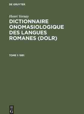 【预订】VERNAY: DICTIONNAIRE ONOMASIOL. LANG. ROMANES    DOLR 1 9783484503090