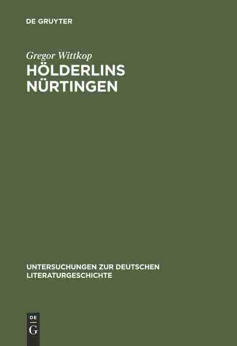 【预订】Hölderlins Nürtingen 9783484320963