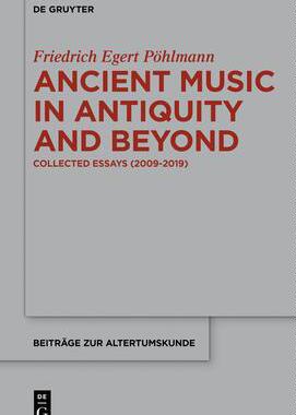 [预订]Ancient Music in Antiquity and Beyond 9783110664218
