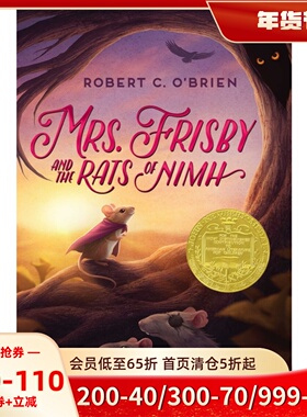 预售 英文原版 尼姆的老鼠 纽伯瑞金奖 Mrs. Frisby and the Rats of NIMH 蓝思指数790L