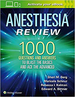 【预售】Anesthesia Review: 1000 Questions an...