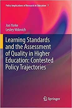 【预售】Learning Standards and the Assessment of Quality in Higher Education: Contested Policy Trajectories