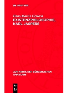 预订 Existenzphilosophie, Karl Jaspers: 9783112714423