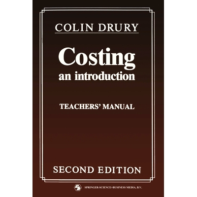 预订 Costing: An introduction Teachers’ Manual: 9780412358005