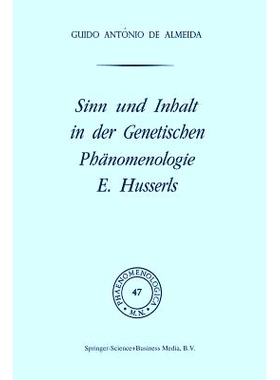 预订 Sinn und Inhalt in der Genetischen Phänomenologie E. Husserls: 9789401028233