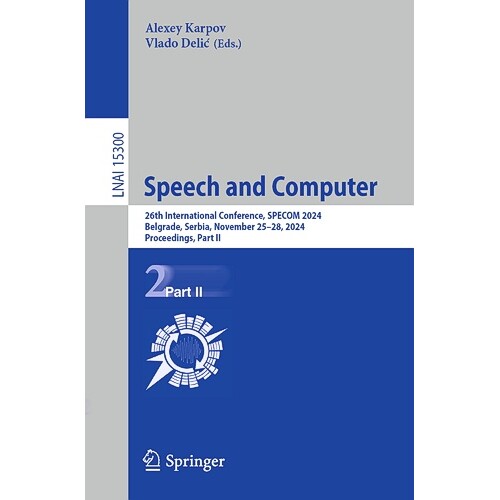 26th International Conference, SPECOM 20