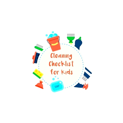预订 Cleaning Checklist for Kids: Daily and Weekly Responsibility Tracker for Children With Coloring Section: 9781691456
