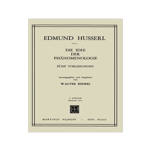 预订 Die Idee der Phänomenologie