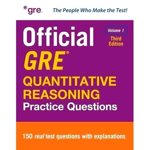 预订 Official GRE Quantitative Reasoning Practice Questions, Third Edition, Volume 1: 9781266761096