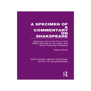 [预订]A Specimen of a Commentary on Shakspeare