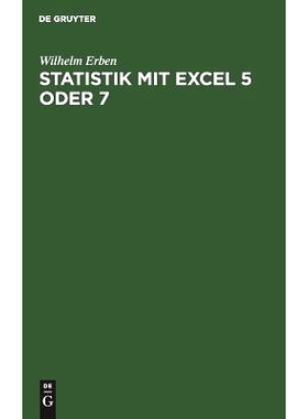 预订 Statistik mit Excel 5 oder 7: Lehr- und Übungsbuch mit zahlreichen Excel Beispieltabellen und mit Diskette: 978348