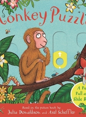 预订 Monkey Puzzle: A Push, Pull and Slide Book 猴子拼图: 9781529096156