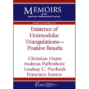 预订 Existence of Unimodular Triangulations-Positive Results 单模三角剖分的存在性正结果: 9781470447168