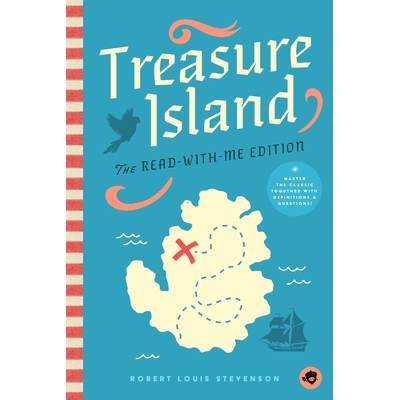 预订 Treasure Island: The Read-With-Me Edition: The Unabridged Story in 20-Minute Reading Sections with Comprehension Qu