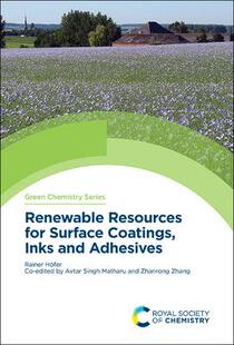 Surface 预订 Resources Adhesives 9781782629931 Inks Coatings for Renewable and