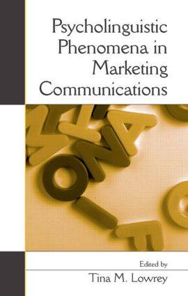 【预订】psycholinguistic phenomena in marketing communications
