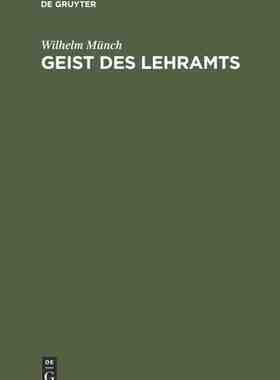 【预订】Geist des Lehramts 9783111260822