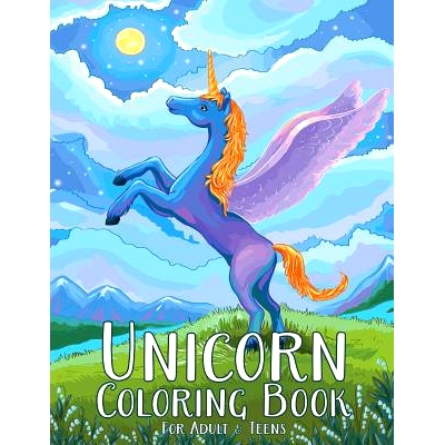 预订 Unicorn Coloring Book For Adult & Teens: Adult Coloring Book with Wonderful Unicorn for fun, Relaxing and Inspirati