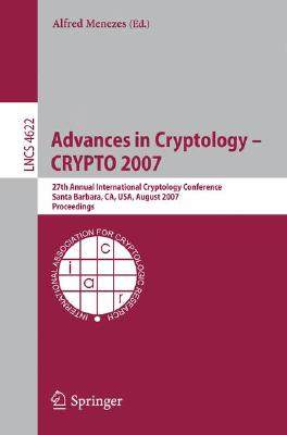 【预订】Advances in Cryptology - CRYPTO 2007