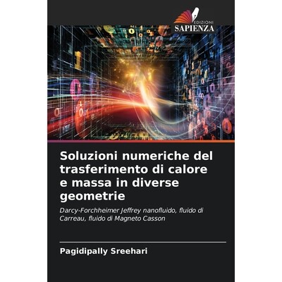 预订 Soluzioni numeriche del trasferimento di calore e massa in diverse geometrie: Darcy-Forchheimer Jeffrey nanofluido,