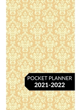 预订 Pocket Planner 2021-2022: Two Year Weekly Calendar Planner January 2021 Up to December 2022 for Purse - Small Agend