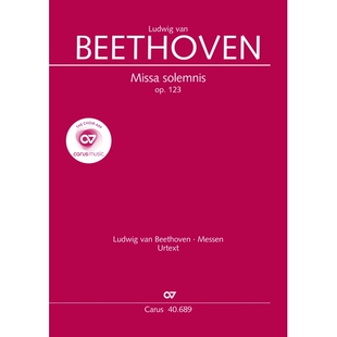 预订 Missa solemnis 贝多芬弥撒曲: 9790007096038