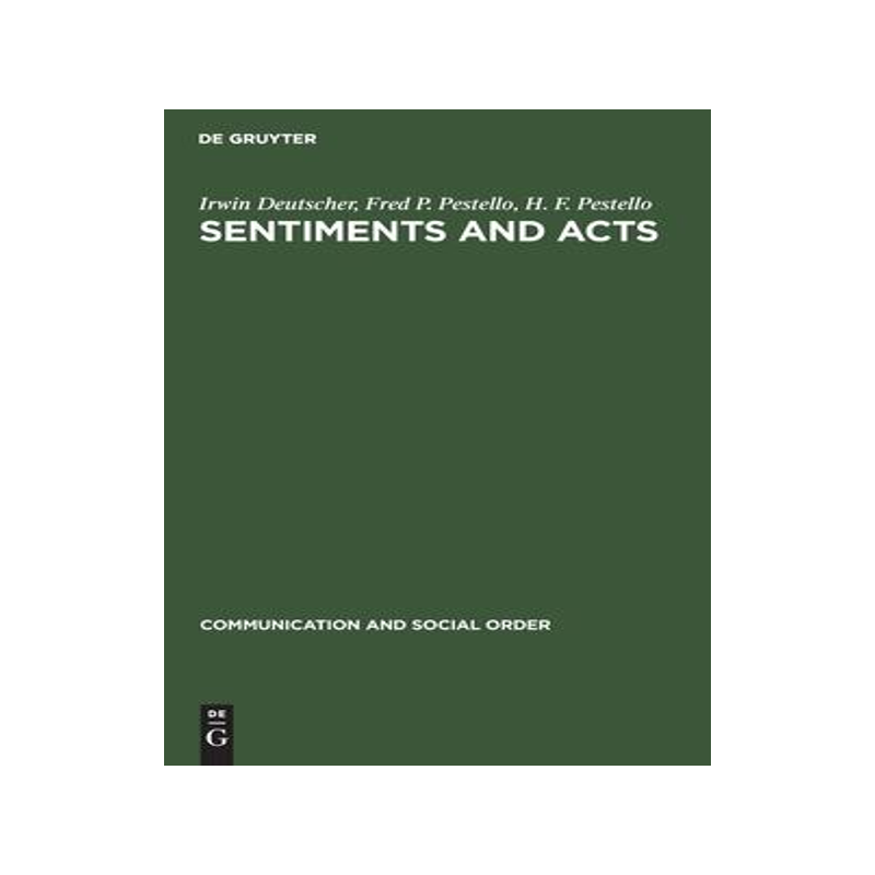 [预订]Sentiments and Acts 9783112417553