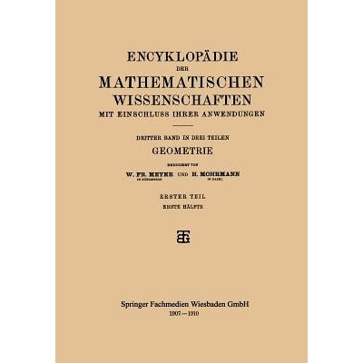 预订 Encyklopädie der Mathematischen Wissenschaften mit Einschluss ihrer Anwendungen: Dritter Band: Geometrie: 97836631