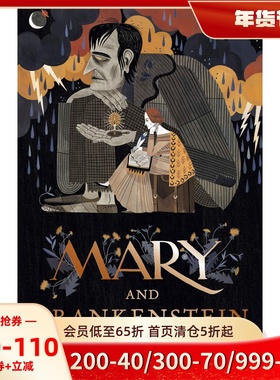 英文原版 Julia Sarda绘本 玛丽·雪莱的故事 平装 纪念《弗兰肯斯坦》200周年 Mary and Frankenstein