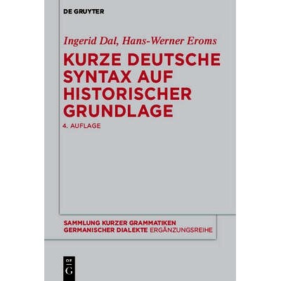 预订 Kurze deutsche Syntax auf historischer Grundlage: 9783110334982