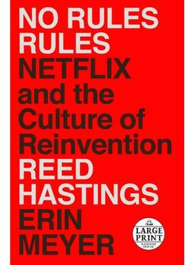 预订 No Rules Rules: Netflix and the Culture of Reinvention无规则规则：Netflix与重塑文化: 9780593152386