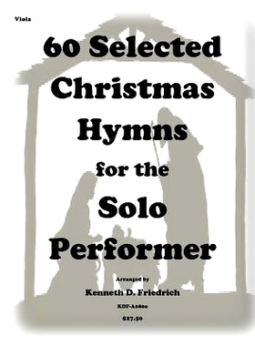 预订 60 Selected Christmas Hymns for the Solo Performer-viola: 9781502333582