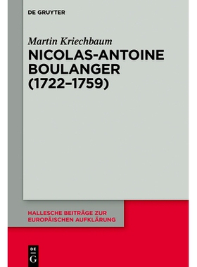 预订 Nicolas-Antoine Boulanger (1722–1759) 尼古拉斯·安托万·布朗热 (1722–1759): 9783111038209
