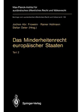 预订 Das Minderheitenrecht europäischer Staaten: Teil 2: 9783642792977