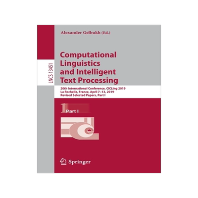 [预订]Computational Linguistics and Intelligent  Text Processing