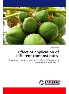 预订 Effect of application of different compost rates: 9786207470679