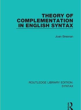 【预售】Theory of Complementation in English Syntax
