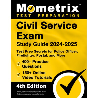预订 Civil Service Exam Study Guide 2024-2025 - 400+ Practice Questions, 150+ Online Video Tutorials, Test Prep Secrets