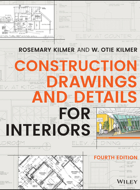现货 Construction Drawings And Details For Interiors, Fourth Edition 9781119714347