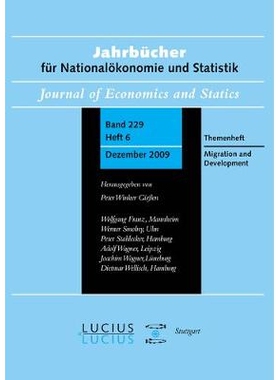 预订 Migration and Development: Sonderausgabe  Heft 6/Bd. 229 (2009) Jahrbücher für Nationalökonomie und Statistik 移