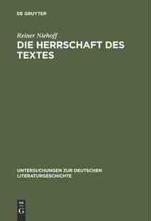 【预订】Die Herrschaft des Textes 9783484320574