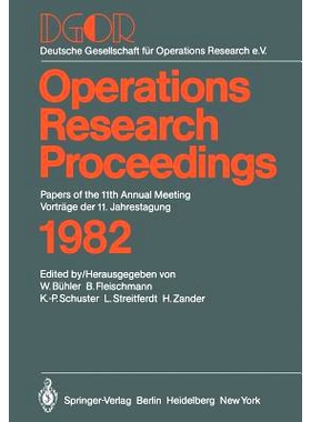 预订 DGOR Papers of the 11th Annual Meeting Vorträge der 11. Jahrestagung: 9783540122395