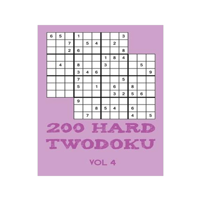 [预订]200 Hard Twodoku Vol 4: Two overlapping Sudoku, puzzle booklet, 2 puzzles per page 9781671790902