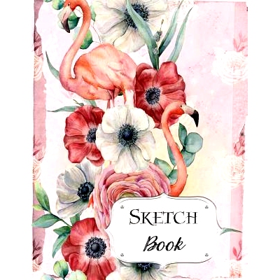 预订 Sketch Book: Flamingo Sketchbook Scetchpad for Drawing or Doodling Notebook Pad for Creative Artists #5 Pink: 97810