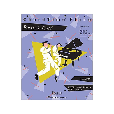 英文原版 钢琴和弦：摇滚乐，2B级 ChordTime Piano Rock 'n Roll: Level 2B