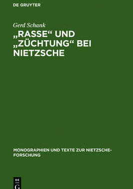 【预订】Rasse und Züchtung bei Nietzsche 9783110168723