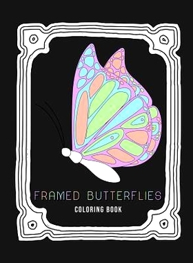 预订 Framed Butterflies: Fun Activity Coloring Book in Portrait and Landscape Size with Decorated Frame Large Print: 978