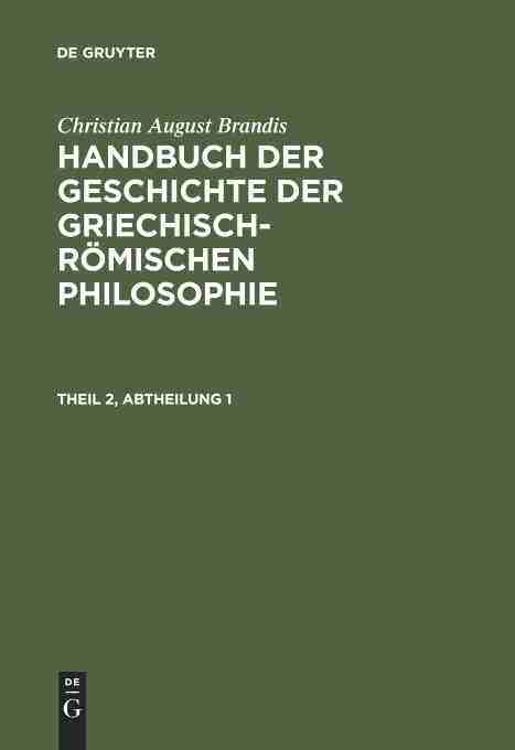 【预订】HANDBUCH DER GESCHICHTE DER GRIECHISCH-RÖMISCHEN PHILOSOPHIE 9783111234458