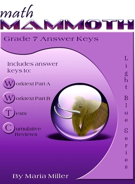 预订 Math Mammoth Grade 7 Answer Keys: 9781942715276